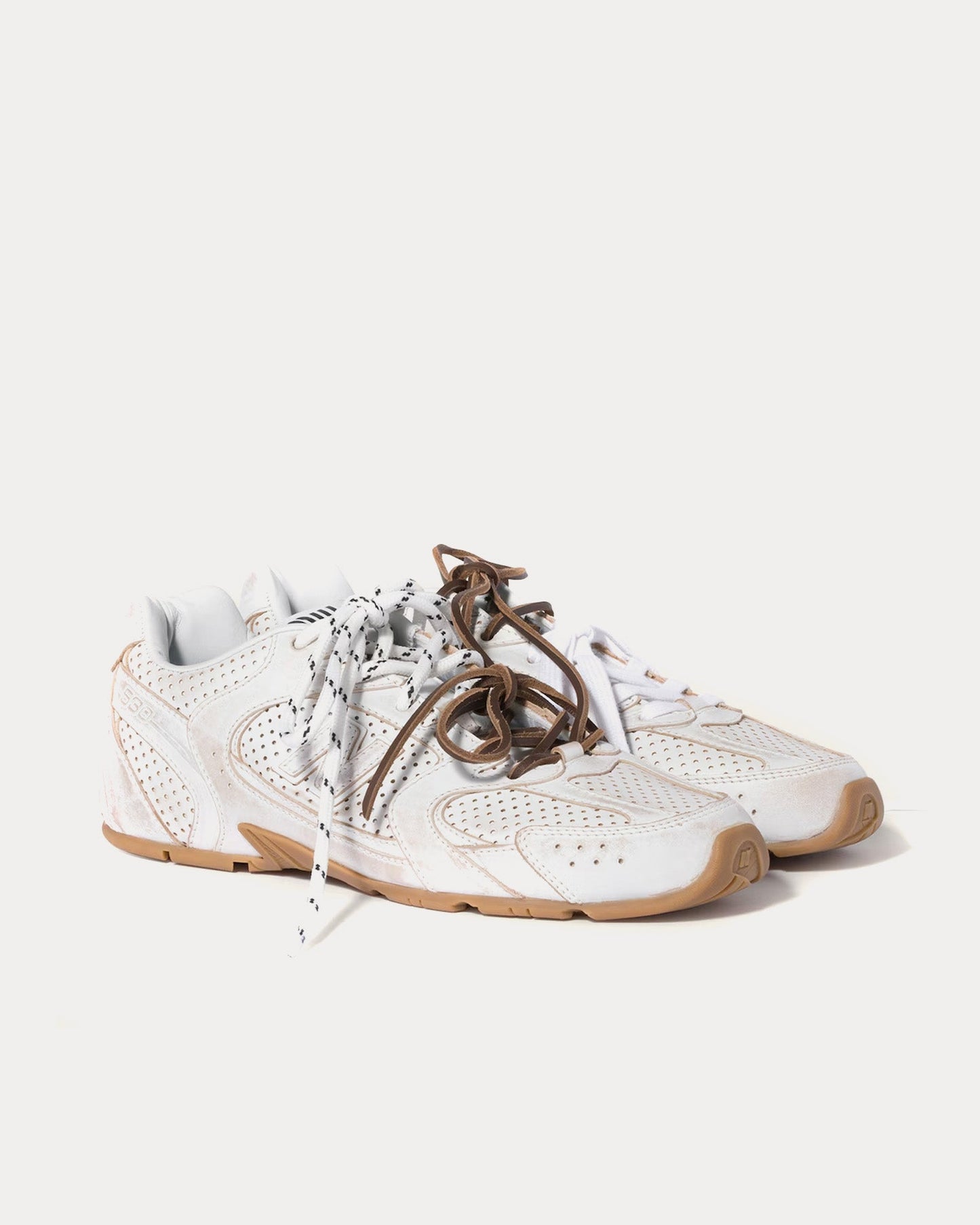 530 SL Deco Leather White Low Top Sneakers