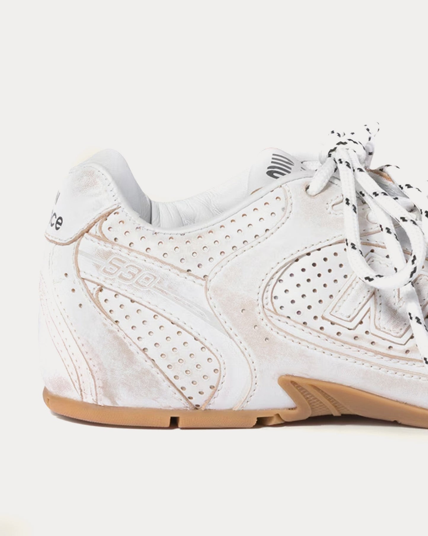 530 SL Deco Leather White Low Top Sneakers