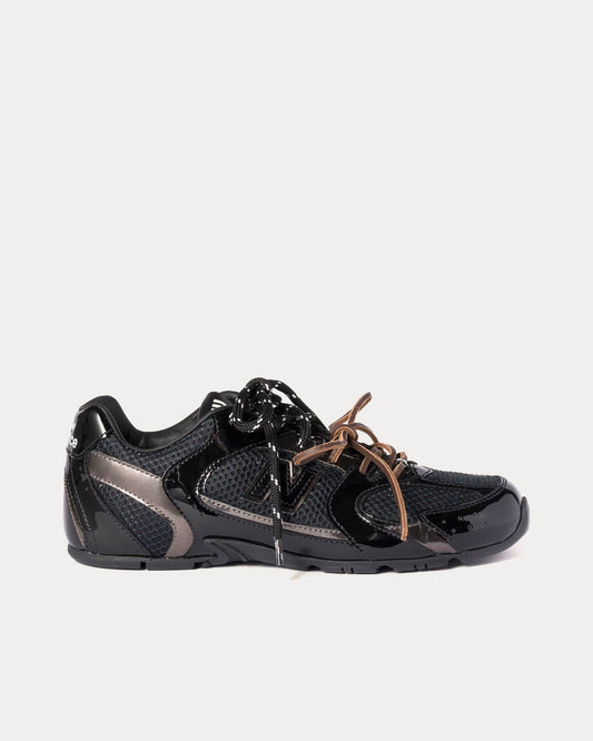 530 SL Patent Leather & Mesh Black / Anthracite Gray Low Top Sneakers