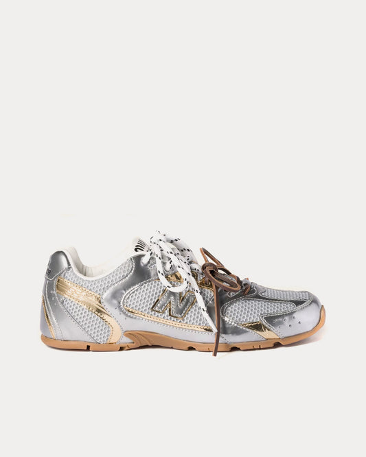 530 SL Metallic Leather & Mesh Silver / Platinum Low Top Sneakers
