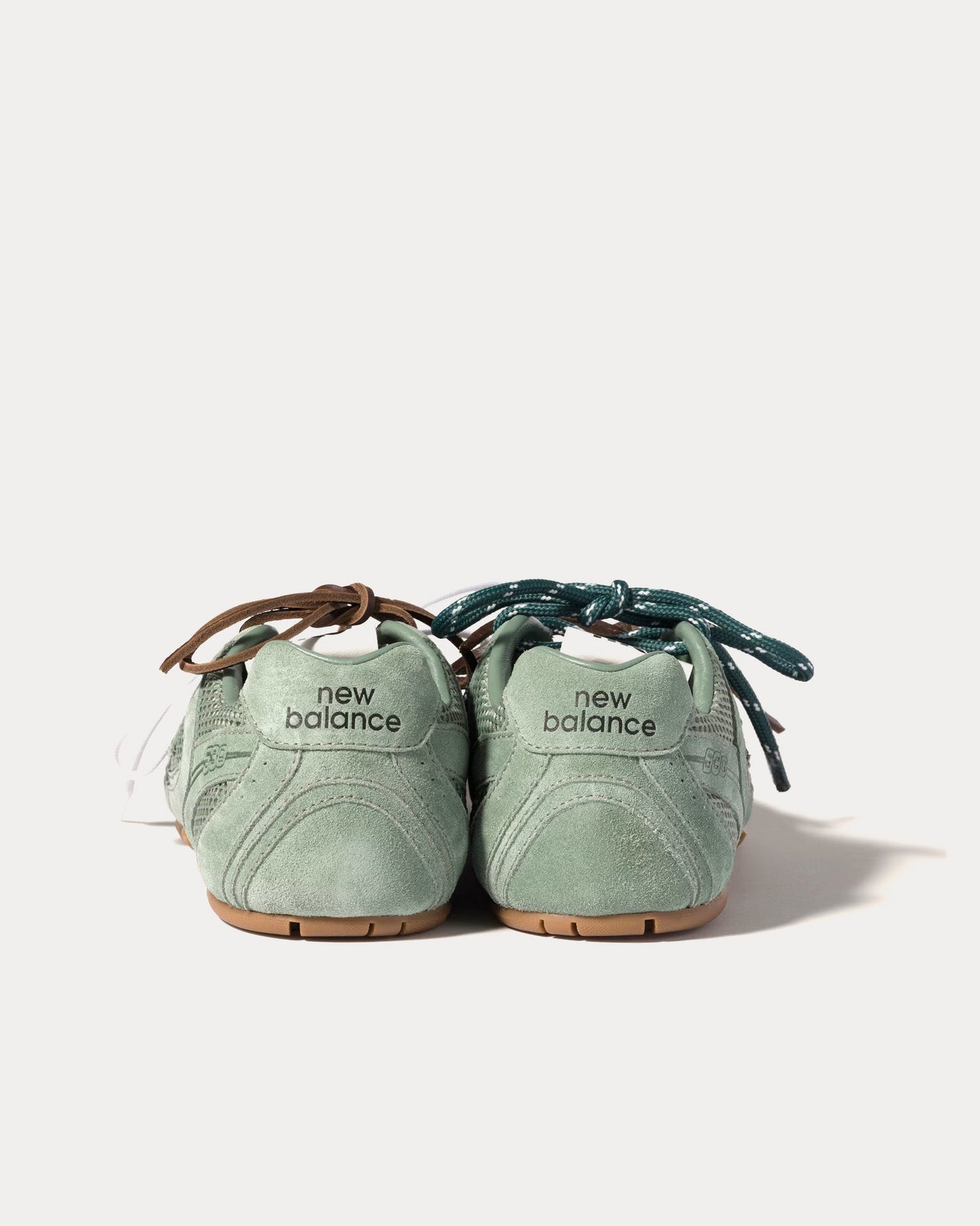 530 SL Suede & Mesh Sage Green Low Top Sneakers