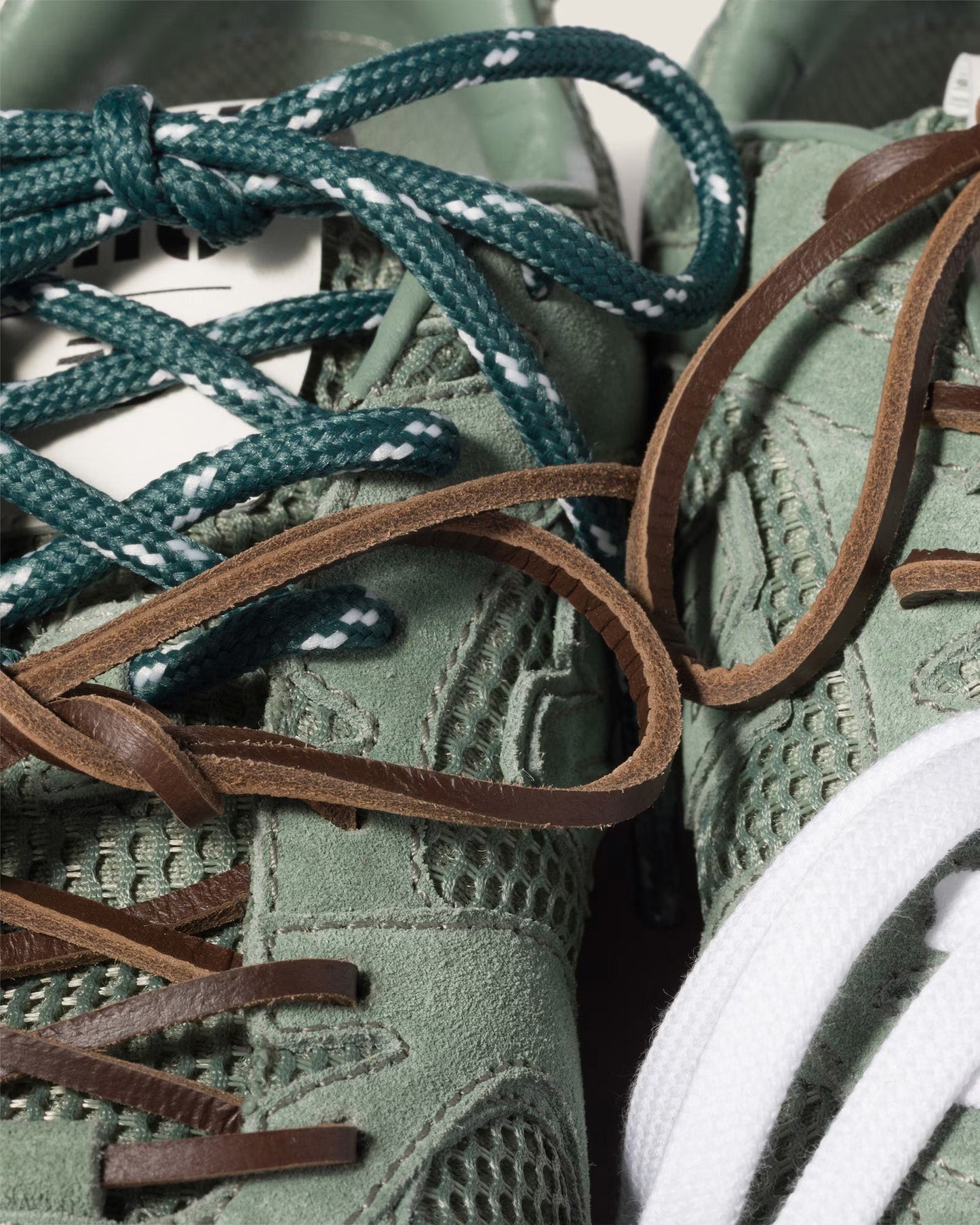 530 SL Suede & Mesh Sage Green Low Top Sneakers