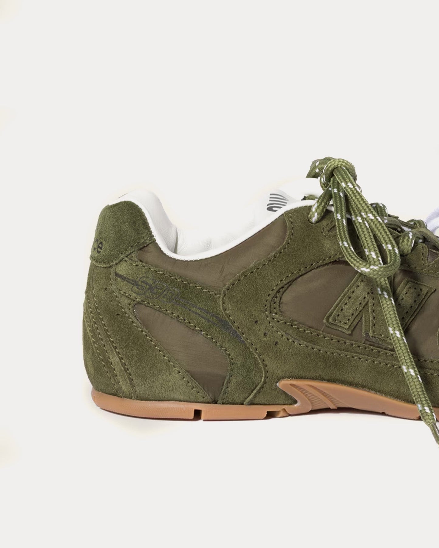 530 SL Technical Fabric & Suede Forest Green Low Top Sneakers