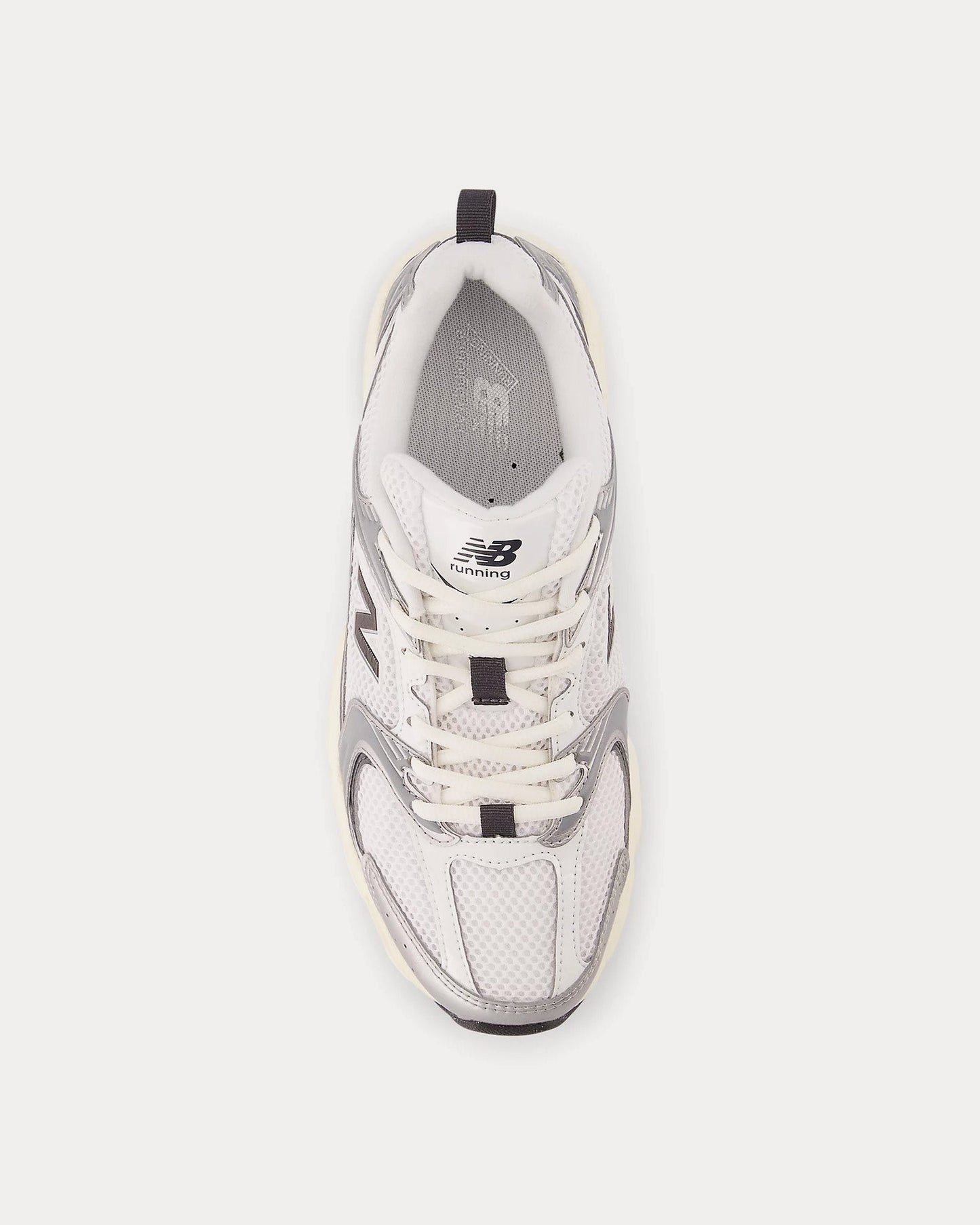 530 Silver Metallic / Black Cement Low Top Sneakers